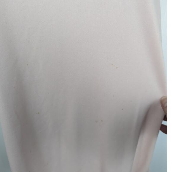 VTG 80's Amy Too Byer Calif. Pink Lace Mini Dress Sheer Slip Dress See Measure - Picture 10 of 12